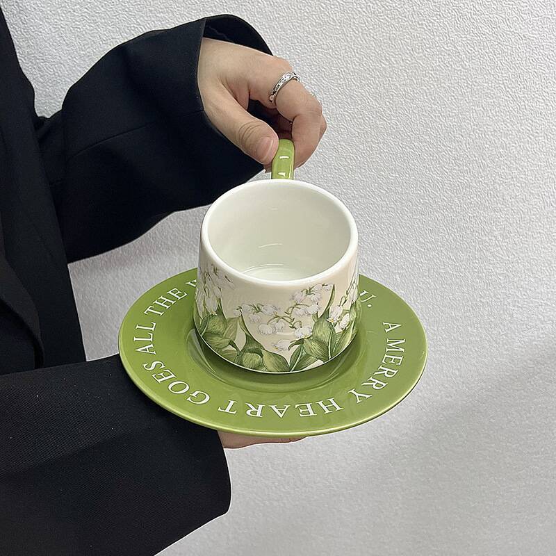 Valley Tea And Coffee - Винтажный набор для кофе с рисунком