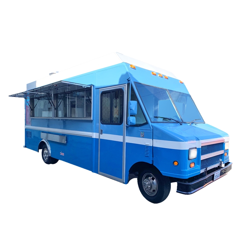Coffee Tea Van - Электрический торговый автомобиль для кофе синего