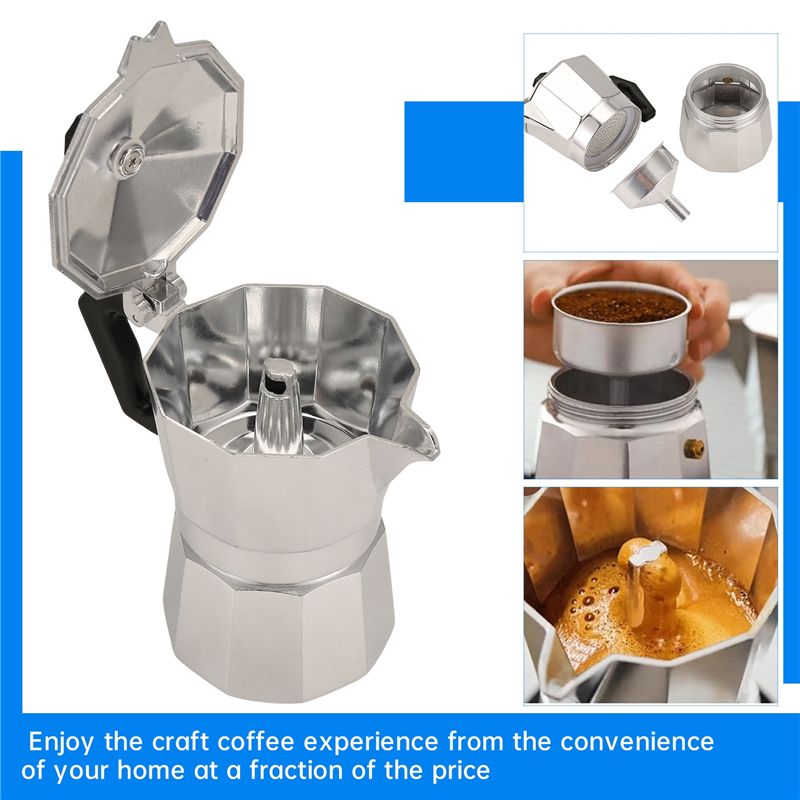 Moka Pot Stove - Кофеварка A92P Moka Pot: Итальянская кофемашина