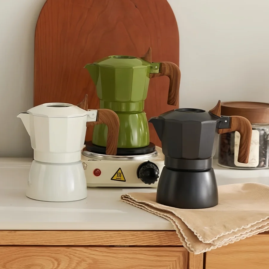 Moka Pot Stove - Кофейник с двойным клапаном 100 мл,
