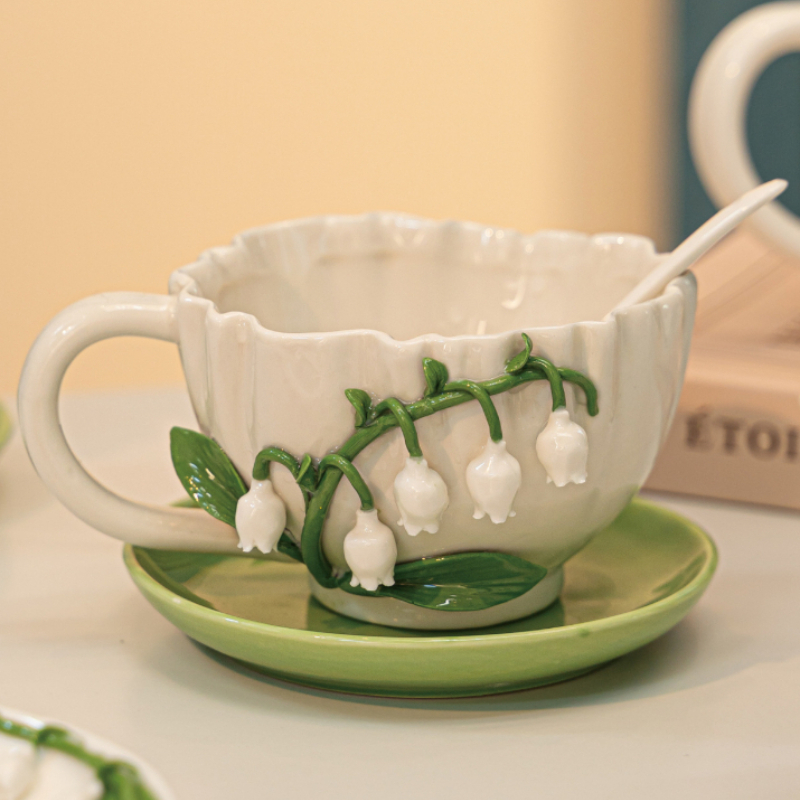 Valley Tea And Coffee - Милый набор керамических чашек для чая