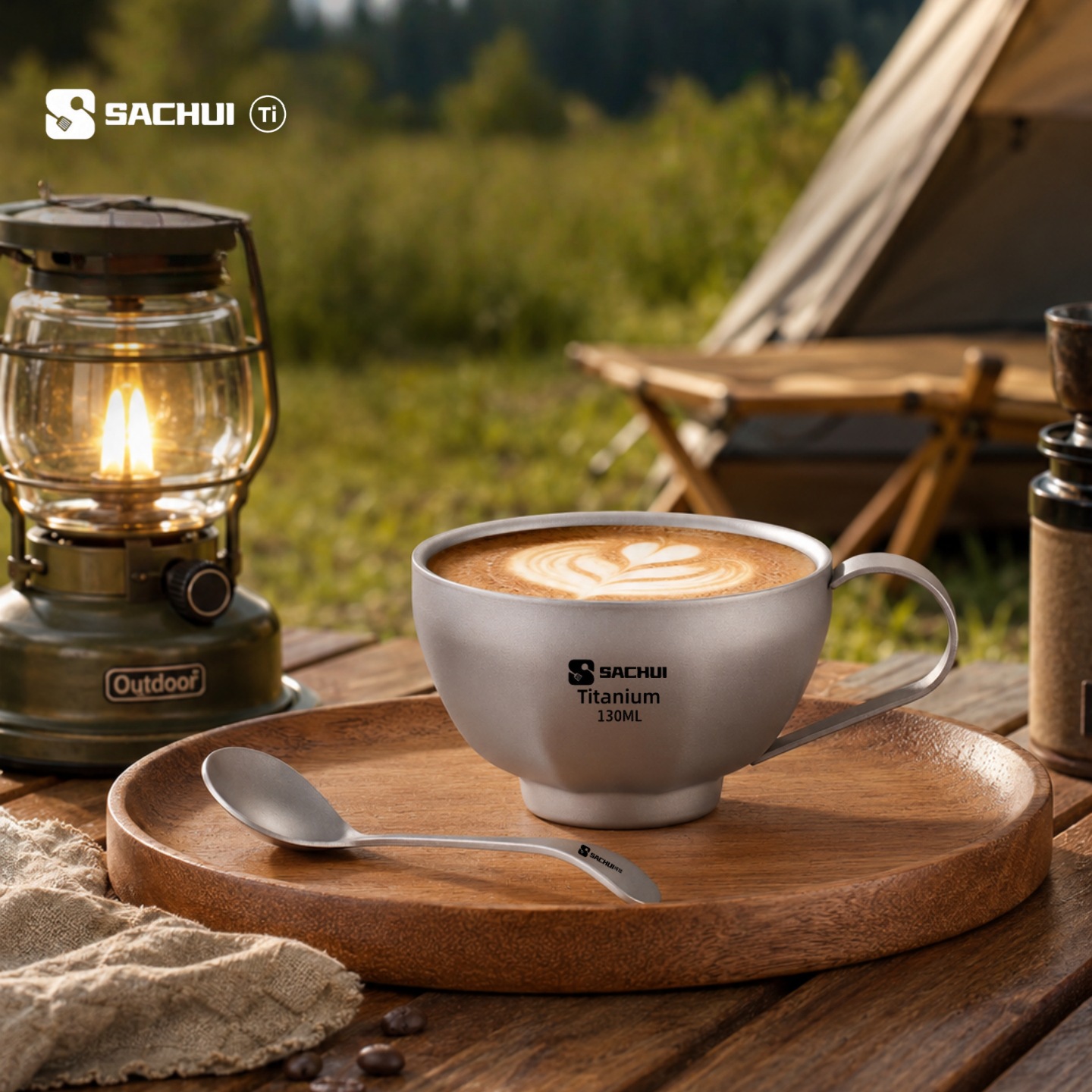 Coffee Tea Latte - Титановая двухстенная кружка для кофе, идеально