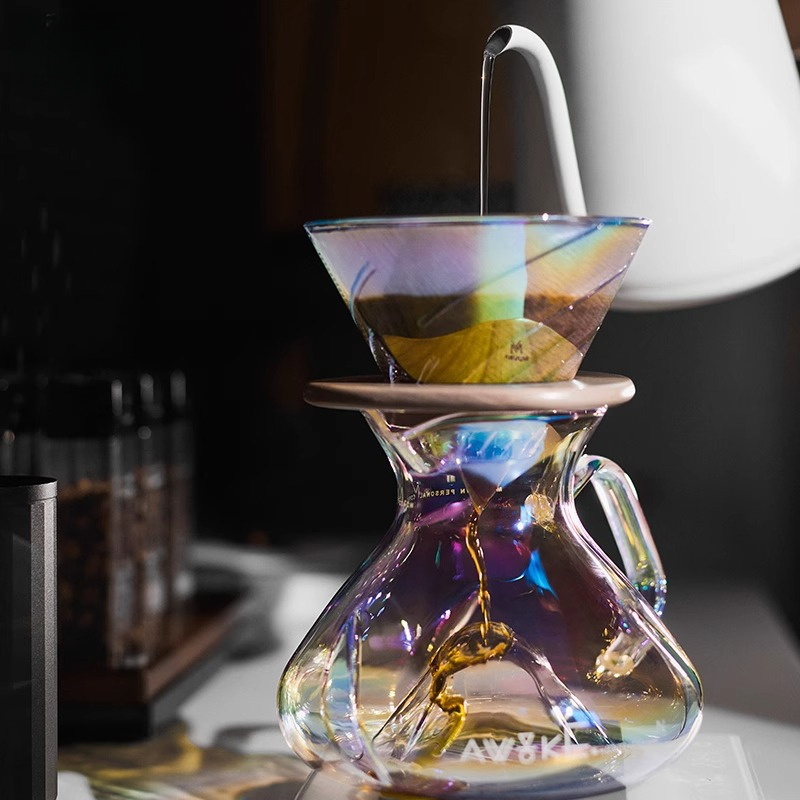 Coffee Dripper V60 - Кофеварка для заваривания методом пуровер, стеклянный