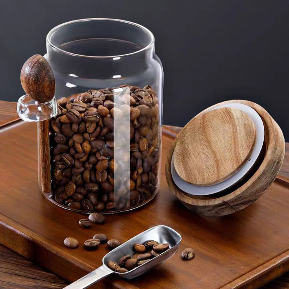 Coffee Tea Jars - Прозрачный стеклянный контейнер для хранения продуктов