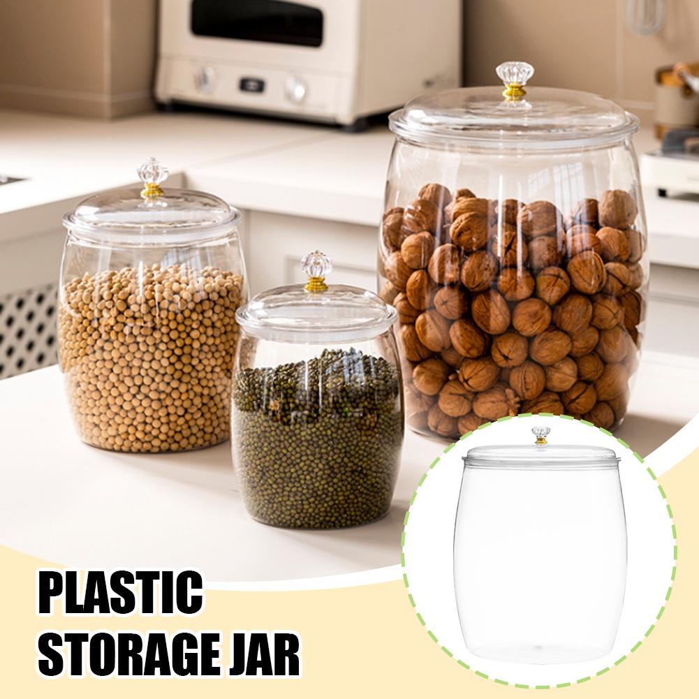 Coffee Tea Jars - Большая прозрачная пластиковая герметичная банка с