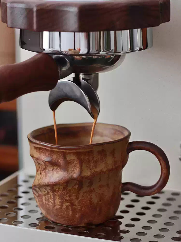 Morning Tea Coffee - Винтажная керамическая кружка ручной работы неправильной