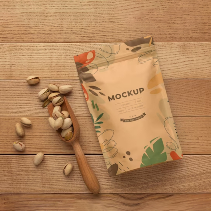 Coffee Tea Day - Многоразовый пакет из крафт-бумаги с застежкой-молнией,
