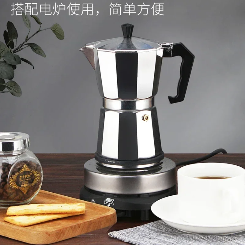 Moka Pot Stove - Алюминиевая кофеварка Мока для электрической плиты,