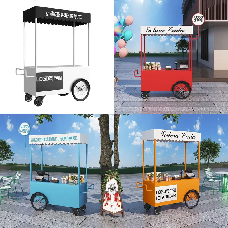 Coffee Tea Vendor - Мобильная тележка для продажи еды, закусок,