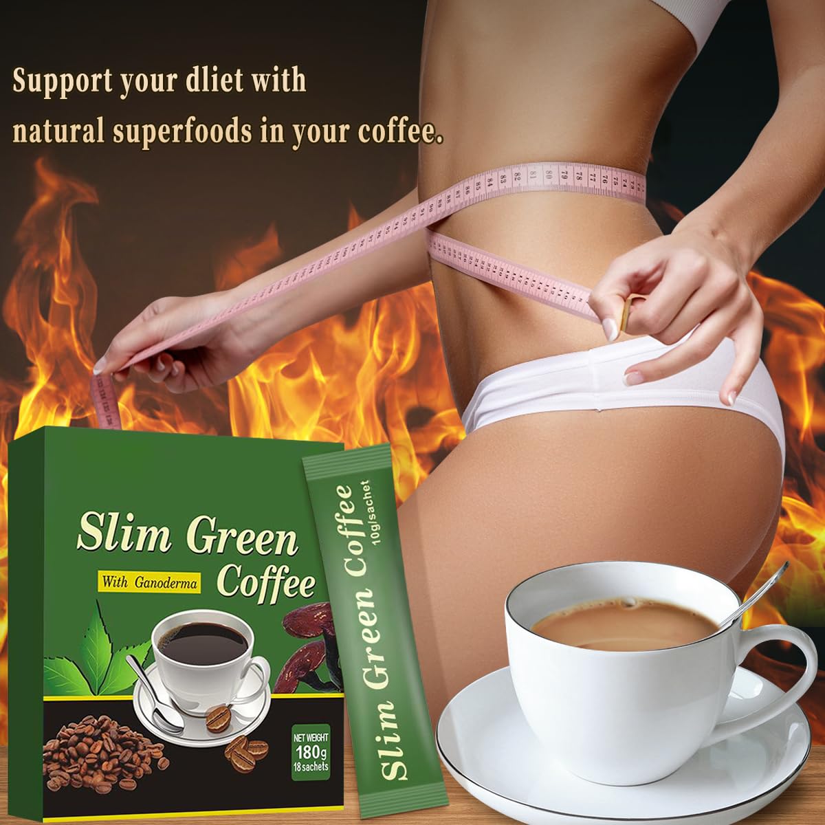 Coffee Tea Weight Loss - 18 шт./кор., тонкий зеленый кофе премиум-класса