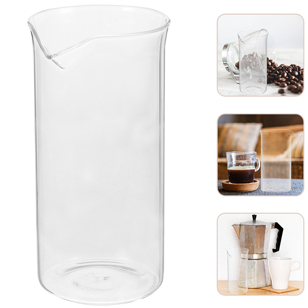 Coffee Tea Press - Прочный стеклянный чайник-пресс для приготовления кофе