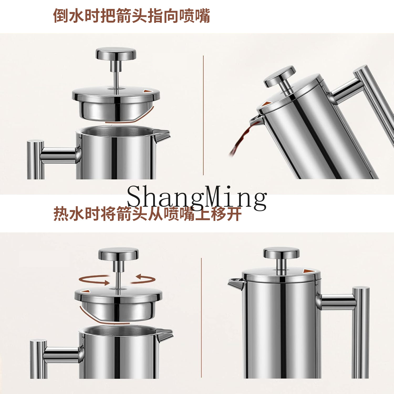 Кофейник-френч-пресс из нержав – обзор и цена Coffee Tea Press