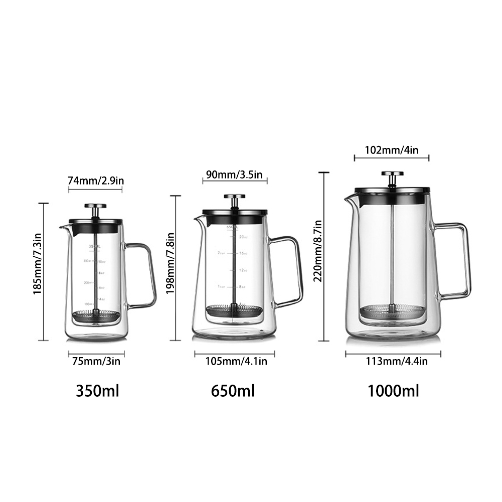 Двухслойный французский пресс- – обзор и цена Coffee Tea Press