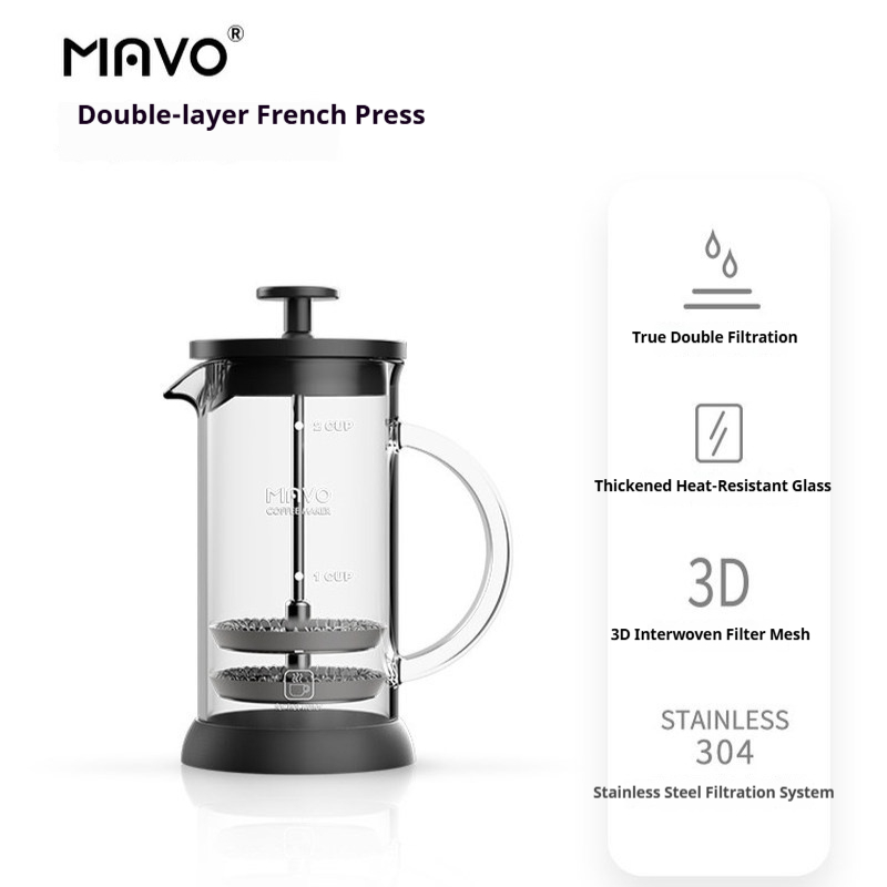 Кофеварка-френч-пресс MAVO с д – обзор и цена Coffee Tea Press