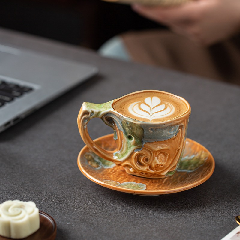 Набор керамических чашек и блю – обзор и цена Coffee Tea Latte